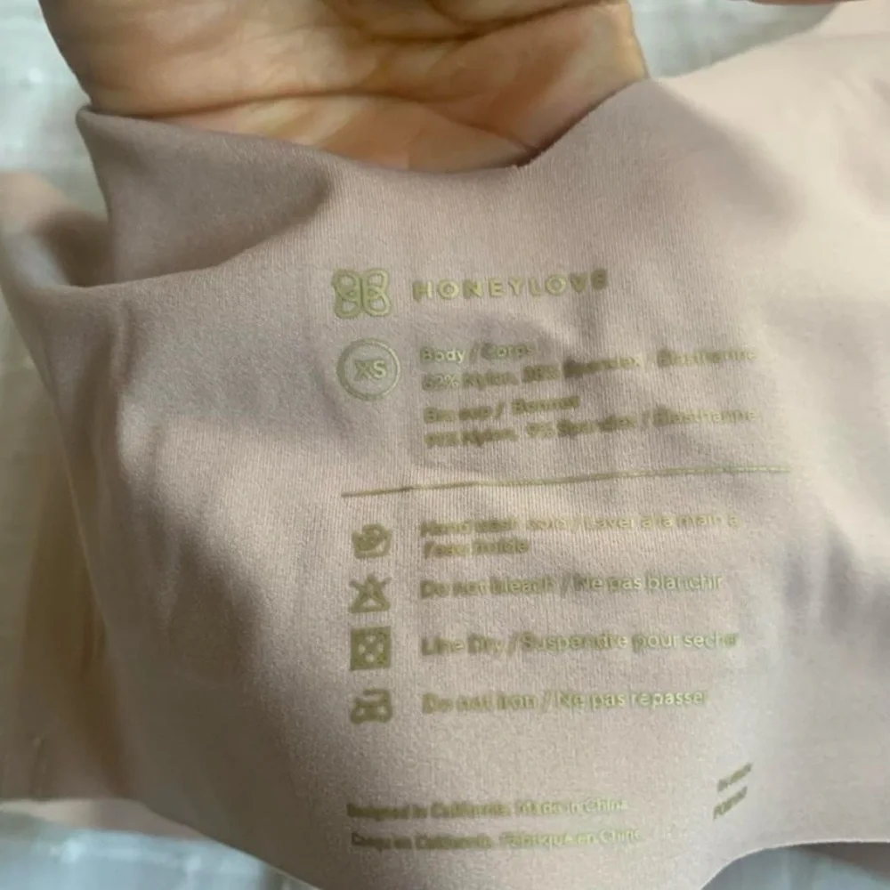 Honeylove V-Neck SoftForm tan  seamless bra size XS neutral wireless lingerie - Picture 4 of 6